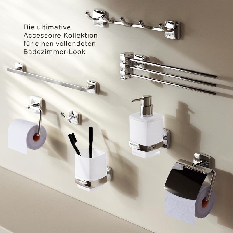 AM.PM GEM Set of 5 Towel Hooks - Wall Mounted