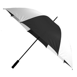 Rainbrella Multicolored 60 in. D Golf Umbrella Black / White 48138