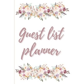 Guest List Planner, 6" x 9" Planner for a 225 guest list, Wedding, Birthday, Graduation, Parties