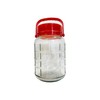 C&H Solutions 5L (1.32 Gallon) Glass Jar With Lid Wide
