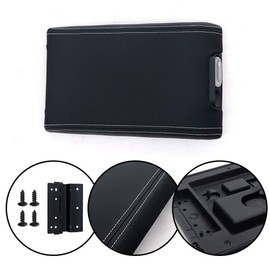 G-PLUS Center Console Arm Rest Lid Cover, Compatible with Ford F150 2009-2014/ Fit Lincoln Mark LT 2010 2011 2012 2013 2014 9L3Z-1506024-CC (Black)