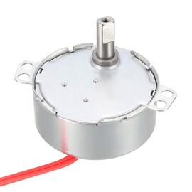 uxcell Synchronous Motor AC 12V 20-24RMP 50-60Hz 4W Double Flat Shaft CW/CCW