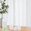 Lotsdonxia Set of 6 Small Rectangular Plastic Containers with Lids,