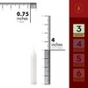 Lerner White Household Candlesticks, Pack of 72 | 3-Hour Burning