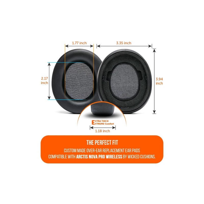 Multiple Brands Upgraded Arctis Nova Pro Wireless Earpads - Black