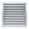Fits 18x18 Wall Opening Anodized Aluminum Exterior Wall Vent by