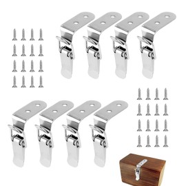 Pack of 8 turnbuckles stainless steel, turnbuckles, 90 degrees, stainless steel turnbuckles, box lock turnbuckles, lid locks for wooden boxes, suitcases, tool boxes, cabinets and chests
