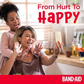 Band-Aid Brand Adhesive First Aid Bandages for Minor Cuts & Scrapes, Wound Care Featuring Nickelodeon TMNT Characters, Fun Bandages for Kids & Toddlers, Sterile, Assorted Sizes, 20 Ct