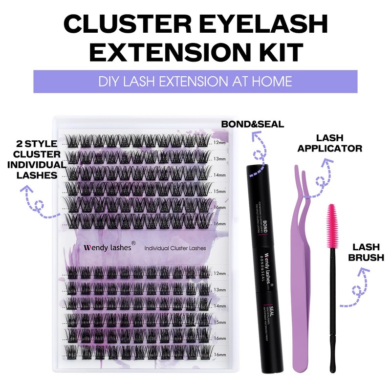 DIY Lash Extensions Set Cluster Lashes DIY Eyelash Extension at
