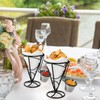 Peohud 4 Pack French Fries Stands, Chip Cone Basket Fry