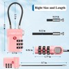 SURE LOCK TSA Approved Luggage Locks, Open Alert, Easy Read