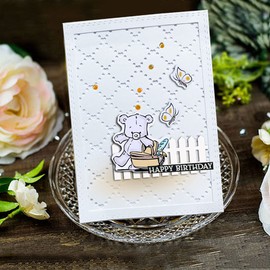 Arbuya Plantilla acolchada para manualidades de Navidad, cumpleaños, bodas, álbumes de recortes, manualidades, tarjetas de papel
