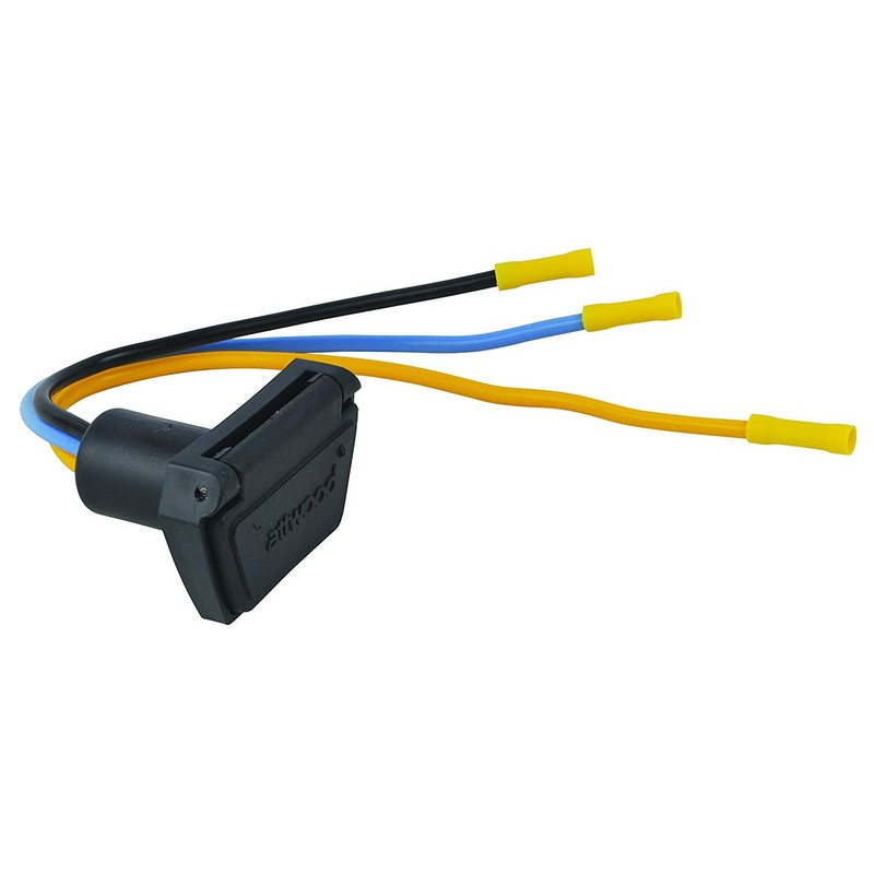 attwood 7622-7 3-Wire 12V/24V Trolling Motor Connector, 10 Gauge, Multiple,