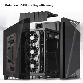 SilverStone Technology LD03B-AF Airflow Version Mini-ITX Case Four Side Tempered Glass Panels Pre-Installed 2 x 120mm Fans USB Type-C x 1 SST-LD03B-AF