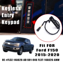 RuiWen FDDL001 Keyless Entry Keypad Driver Side Left Compatible with Ford F150 2015-2020 F250 Super Duty F350 Super Duty 2017-2020 OE #FL3Z-14A626-AD 601-046 FL3T-14A626-ANW