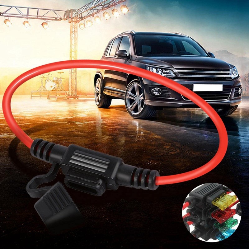 Car Inline Fuse Holder, Inline Mini Blade Fuse Holder with