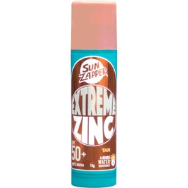 Sun Zapper Zinc Stick - Tinted SPF50+ Sunscreen for Light Skin, Tan Shade, Zinc Oxide Mineral Sunblock for Face, Made in Australia