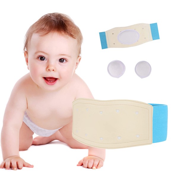Umbilical Hernia Belt for Babies, Medical Child Belly Band Infant Abdominal Binder, Newborn Baby Hernia Support Truss Kids Navel Belly Button Band - Supplies Adjustable Wrap
