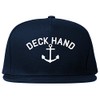 Sailing Deckhand Anchor Mens Snapback Hat Cap (US, Alpha, One