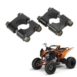 Bar Mount Clamp Risers, 6063 T6 Aluminum Handlebar Clamp Ergonomic Design Wear Resistant Stable High Strength for Quad