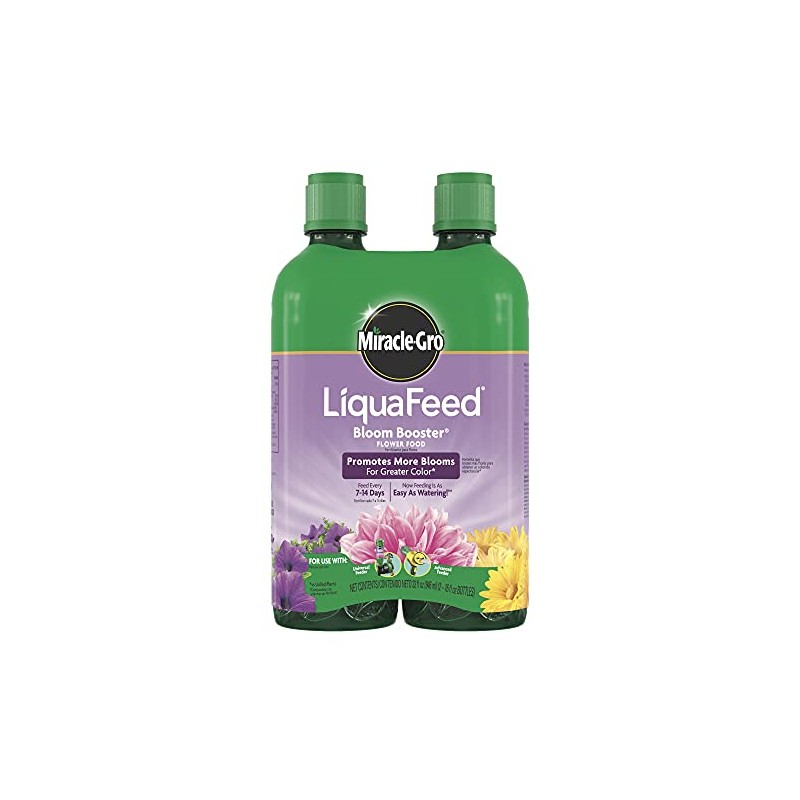 Miracle-Gro Liquafeed Bloom Booster Flower Food Refills, Pack of 2