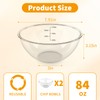 OIEKUN 84 oz Clear large Plastic Chip Bowls (2 Pack)