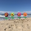 In the Breeze 2702 — 12-inch Green Sunflower Wind Spinner