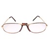 Rectangle Gold Frame Old School True Vintage 80s 90s Reader