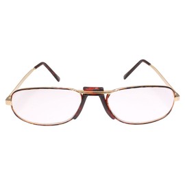 Rectangle Gold Frame Old School True Vintage 80s 90s Reader 2.50 Reading Glasses
