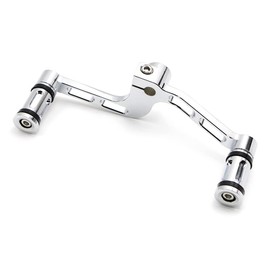 Dreamseek Motorcycle Heel Toe Gear Shift Lever + Shift Peg for Harley Sportster XL883 XL 883 1200 2004-2017 Mid-Controls Shifter Levers (Chrome)