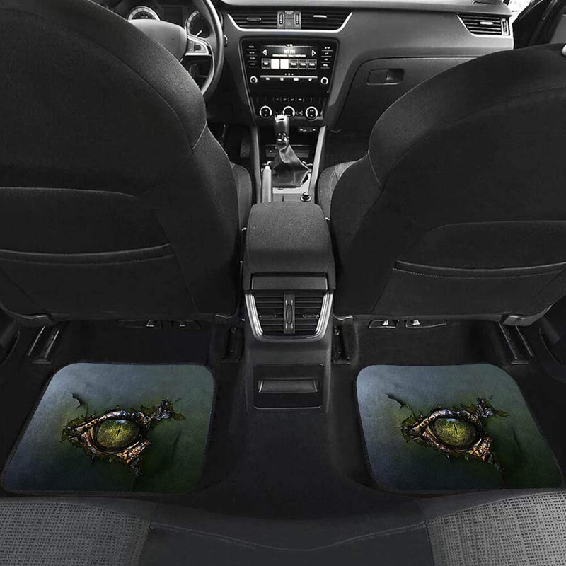 4 Piece Set Purple Skull Car Floor Mat Universal Fit