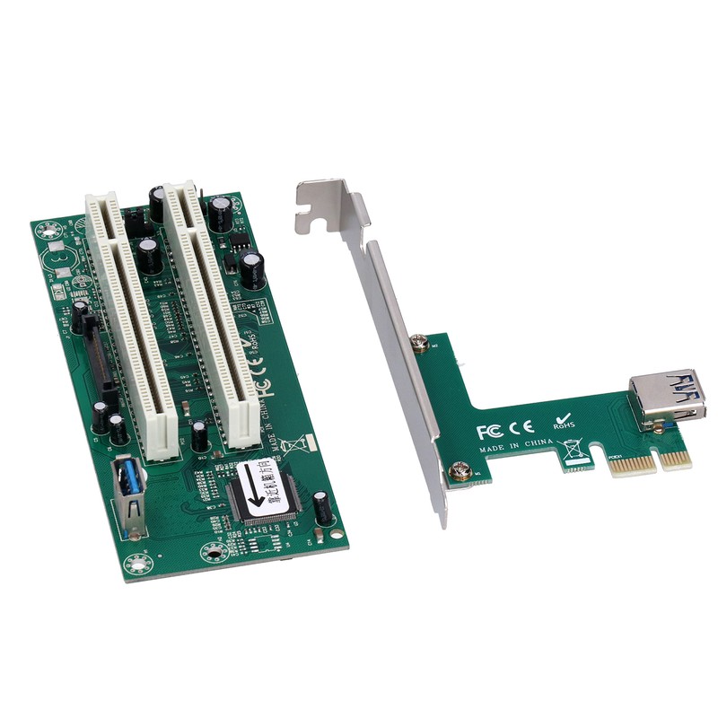ST46 Mini PCIE X1 to Dual PCI Riser Card Expansion