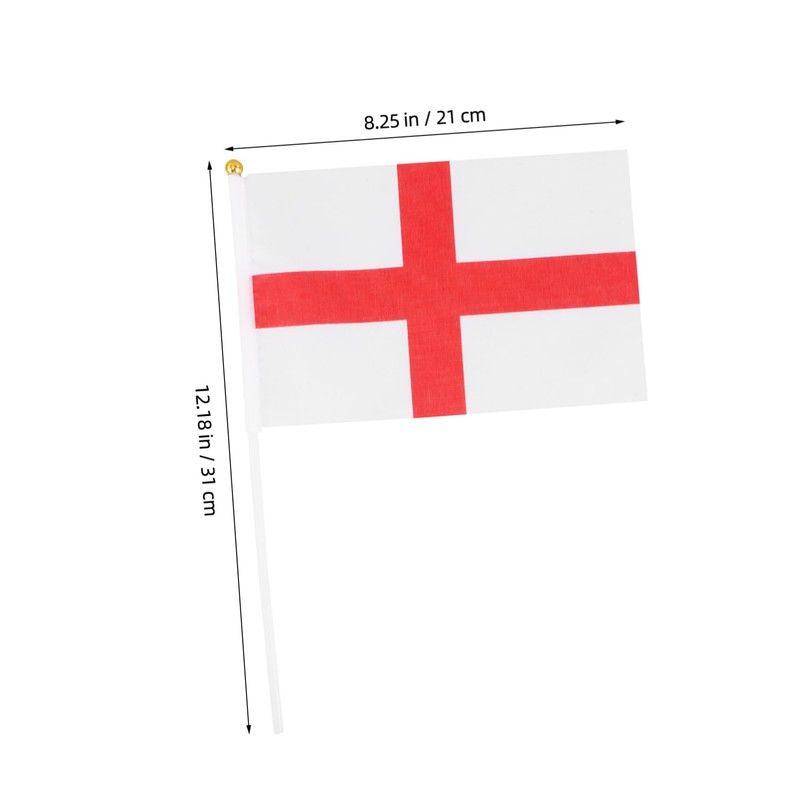 Outanaya 12PCS Uk Handheld Flags for Sports Events Parties England