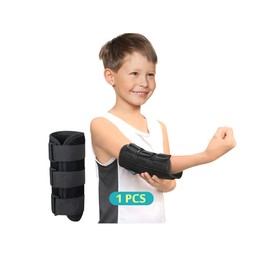 Elbow Splint Cubital Tunnel Brace Ulnar Berve Arm Immobilizer Pediatric Child Elbow Support for Tendonitis Radial Nerve Splint Night Brace Sleeping Elbow Stabilizer Arm Restraints (Small)