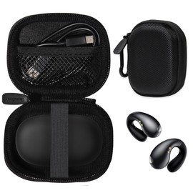 CaseSack Case for Boytond Ultra Open-Ear-Earbuds Wireless Bluetooth Ergonomic Clip-On Earbuds (Black)