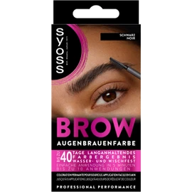 Syoss Eyebrow Kit Eyebrow Colour 1-1 Black Level 3 (17 ml), Eyebrow Dye for a Natural Look and Long Lasting Result