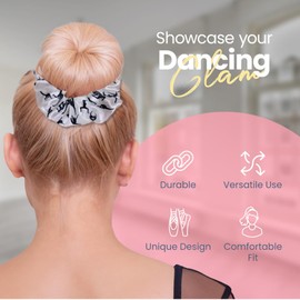 Coletero de danza – Accesorios para el pelo de danza para niñas – Bailarinas de terciopelo premium – Regalo para bailarinas