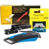 GRIP Easy Box Cutter 1000 Blue with 10 Utility Blades,