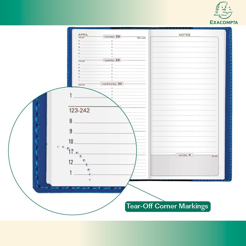 Exacompta 2026 Refill For "Space 17" Calendar Year Weekly/Monthly Planner