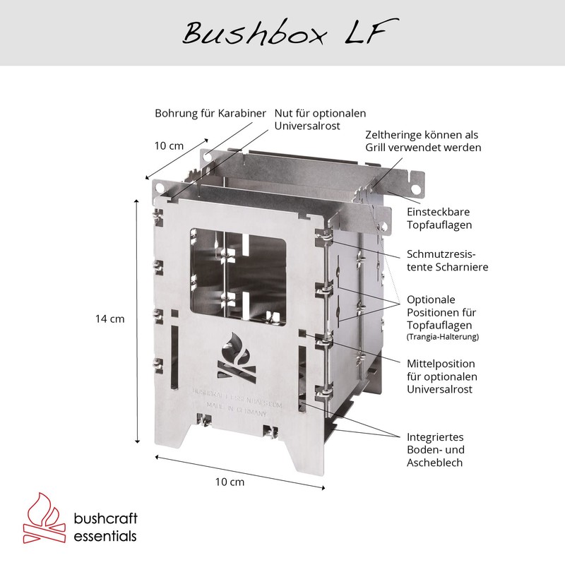 BUSHBOX LF Outdoor Stove | Hobo Stove | Camping |