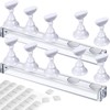 Blulu 2 Set Nail Stand for Painting Press Nail Holder
