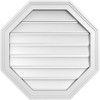 Ekena Millwork GVPOC22X2202SF Octagonal Surface Mount PVC Gable Vent, 22"W