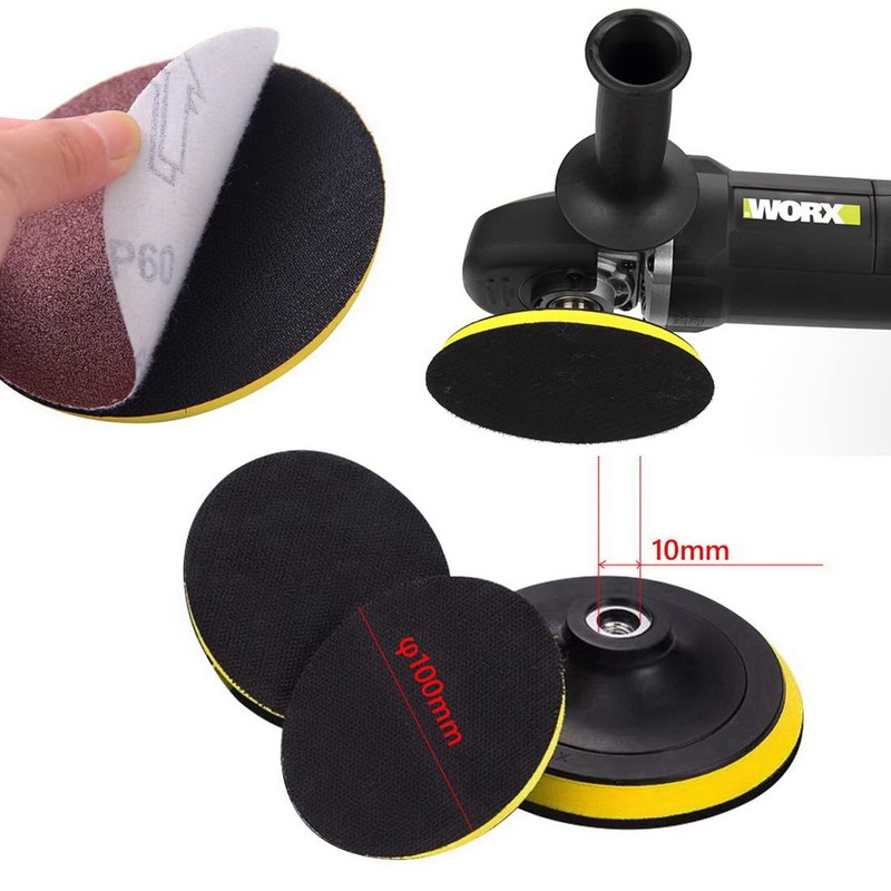 Sanding Pad Φ3.9 inches (100 mm), Polishing Disc Pie, Plastic