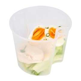 Restaurantware-SOUP INSERTS ONLY: Asporto 24 Ounce Inserts For Soup Containers, 100 Disposable Take Out Container Inserts - Soup Containers Sold Separately, Microwavable, Clear Plastic Food Inserts