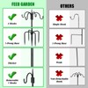 FEED GARDEN 92 Inch Four Shepherd Hooks for Outdoor,Bird Feeder