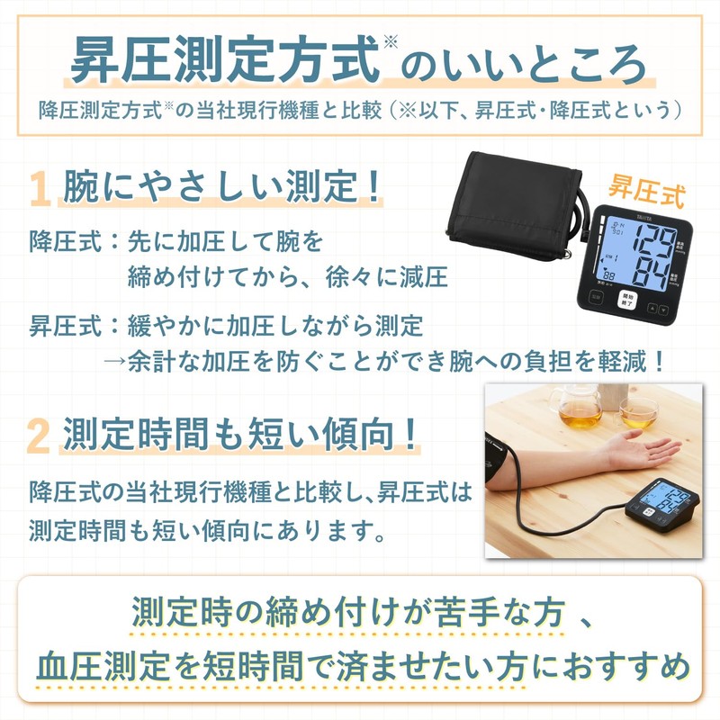 タニタ TANITA 血圧計 上腕式 昇圧式 平均値表示 バックライト付き BP-225シリーズ BP-226-DB(ダークブルー)
