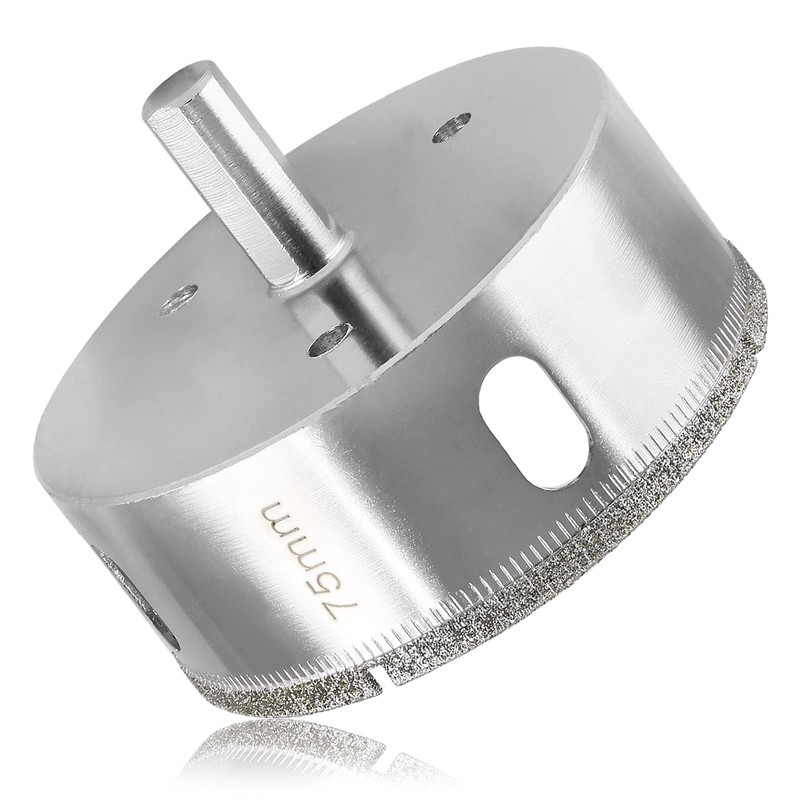 Luomorgo 75mm/3 inch Diamond Hole Saw, 1.1 inch Cutting Depth