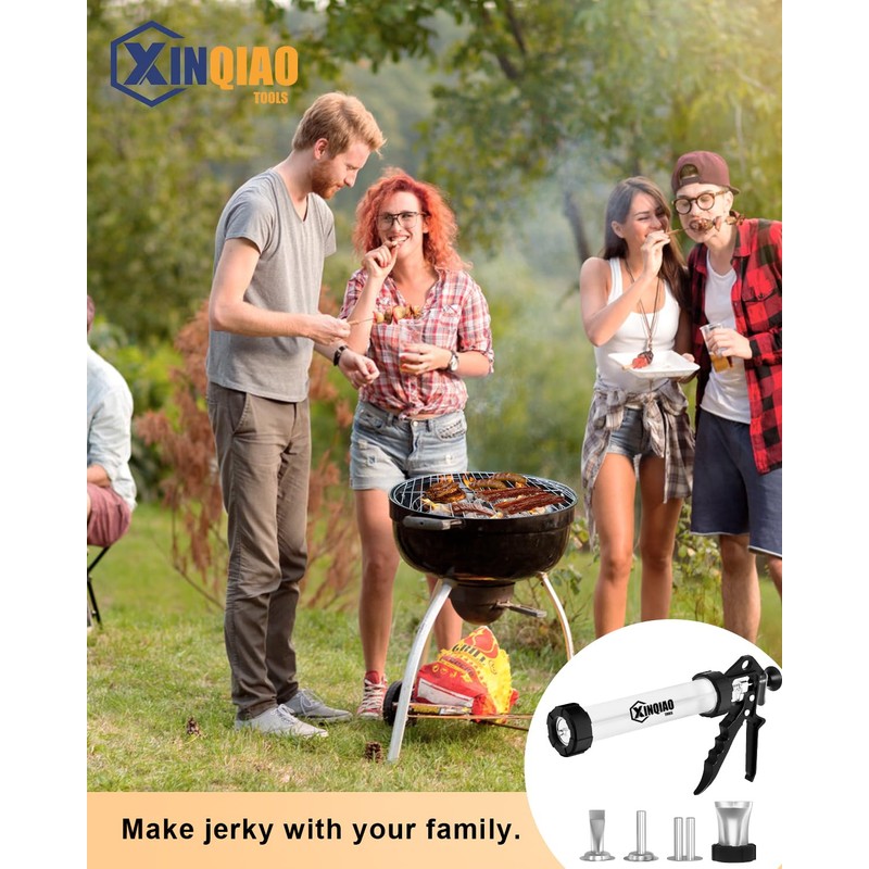 XINQIAO Beef Jerky Gun for Ground Meat, Plastic Jerky Cannon