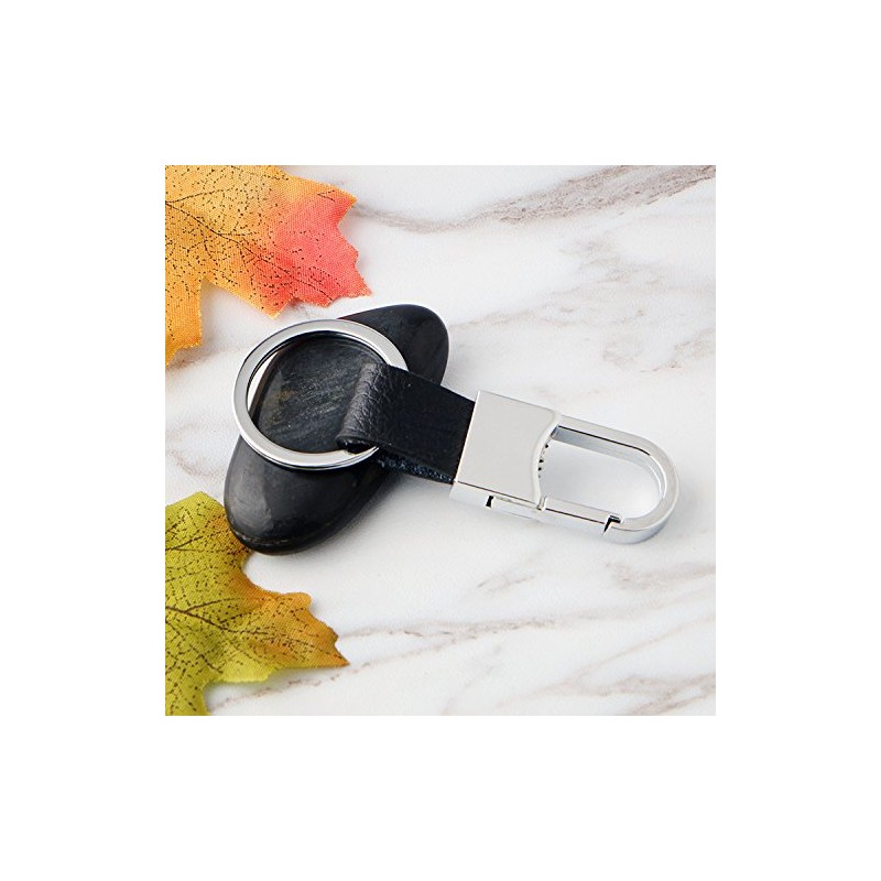 MYLB Clip on Belt Loops Pants Buckle Keyring Leather Keychains