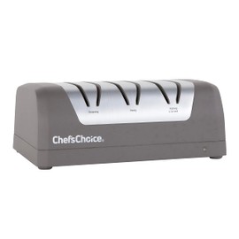Chef’sChoice Electric Knife Sharpeners with Rechargeable Battery for 20-Degree Straight and Serrated Knives using 100-Percent Diamond Abrasives, 3-Stage, Gray